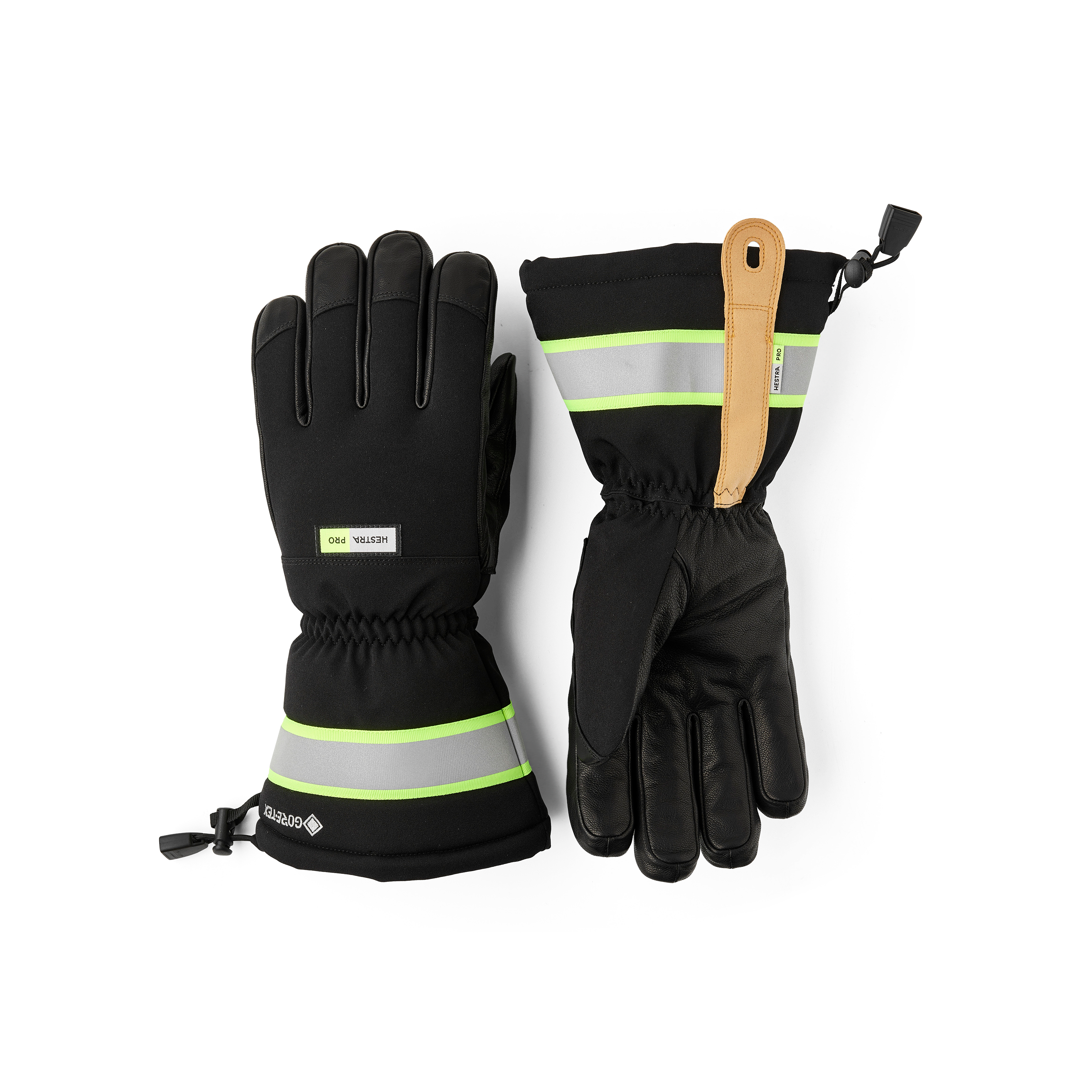 Hestra Gore-Tex Pro 5-Finger glove in Black – front view
